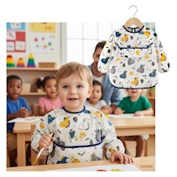 Mandil Infantil con Mangas DinoM Set 2 Unds